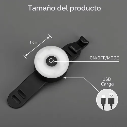Vista 3 de Daffodil LEC500 - Luz trasera LED recargable por USB, linterna de seguridad de ciclismo brillante, 5 modos de iluminación, luz impermeable