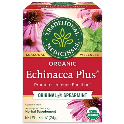 Vista 21 de Traditional Medicinals Té orgánico que respira fácilmente, promueve la salud respiratoria, 16 bolsas de té