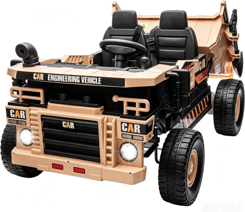 Vista 10 de FINITO Juguetes de paseo de 24 V para niños grandes, camión volquete eléctrico y pala extra, auto de juguete eléctrico para niños, auto de juguete