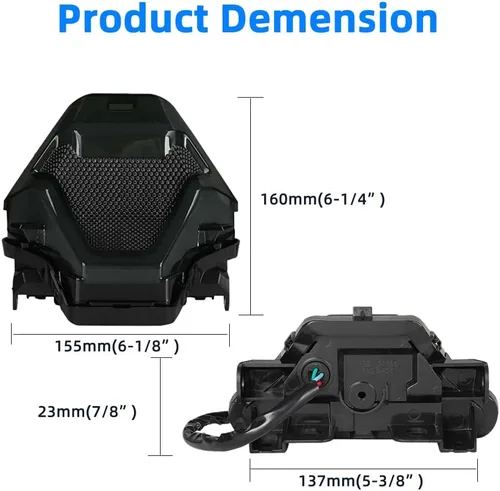 Vista 4 de Luz Trasera de Freno de Motocicleta con Señales de Giro LED de Reemplazo para Yamaha YZF R3 R25 Y15ZR MT07 FZ07 LC150