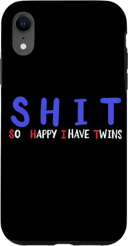 Vista 24 de Twins Dad Twins Mom Funny Twins Parents Of Twins New Parents Case for iPhone 16