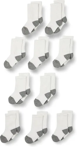 Vista 4 de Amazon Essentials Calcetines de algodón unisex para niños y niños pequeños, 10 pares