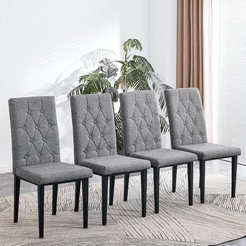 Vista 6 de Juego de mesa de comedor para 6, juego de mesa de comedor de mármol para 6, juego de 6 sillas de mesa de cocina con base de madera, juego de mesa