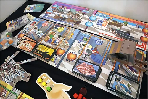 Vista 4 de Artipiagames Rush M.D.: Expansión UCI - Juego de mesa cooperativo Artipia Games, colocación de trabajadores, estrategia, edades 14+, 1-4 jugadores