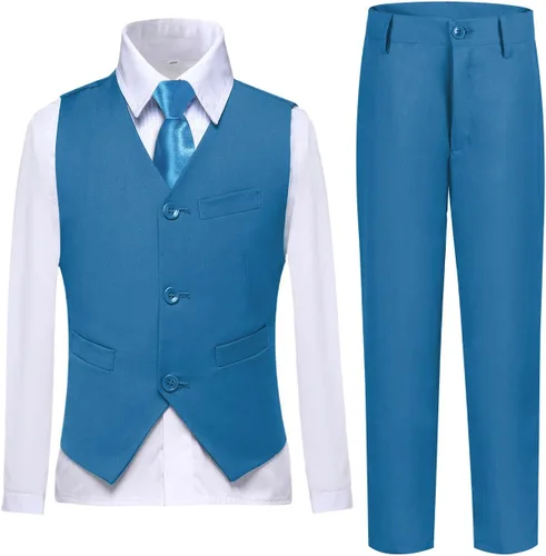 Vista 103 de Conjunto de chaleco para niños, trajes formales, trajes de boda, ropa de vestir
