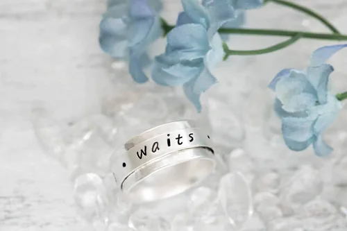 Vista 4 de Purity Ring True Love Waits Stamped Sterling Silver Spinner Ring