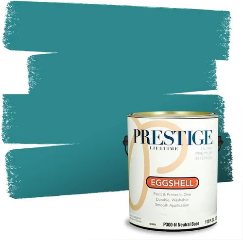 Vista 26 de PRESTIGE Pintura exterior e imprimación en uno, Apalaches, plano, 1 galón