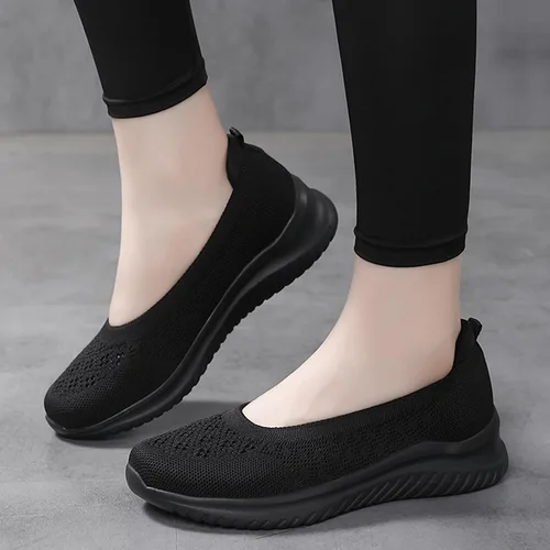 Vista 6 de Semshedy Nusing Flats Slip On Plataforma Zapatos para caminar ligeros sin cordones para mujer