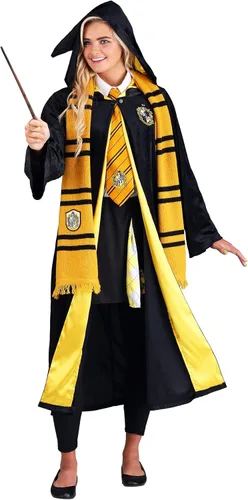 Vista 5 de Harry Potter Plus Size Robe, Deluxe Hogwarts House Themed Robes for Adults, Wizarding World Costume