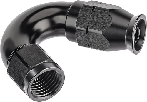 Vista 21 de EVIL ENERGY - Adaptador de manguera de una pieza PTFE 4AN de 30 grados, aluminio, color negro