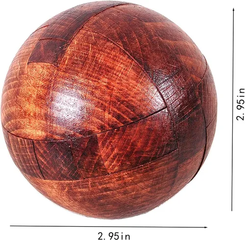 Vista 4 de Rompecabezas de madera para el cerebro, rompecabezas de madera grande hecho a mano, bola mágica, juguete de inteligencia, juegos de inteligencia