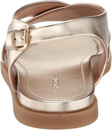 Vista 3 de Aerosoles Sandalias planas Cele para mujer, PU dorado suave, 9, PU de oro suave