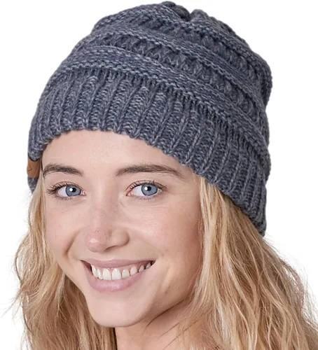 Vista 13 de Gorro de punto para mujer, cálido y suave, elástico, para clima frío de Tough Headwear