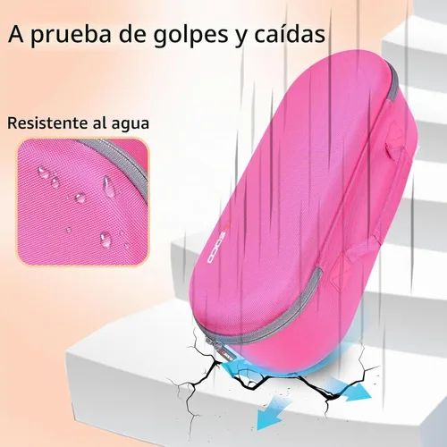 Vista 3 de RLSOCO Estuche de transporte para secador de pelo Dyson Supersonic Nural - Rosa (solo la caja)