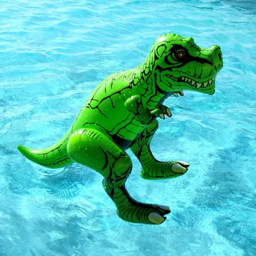 Vista 4 de 24" flotador inflable del agua del dinosaurio de la piscina del tiranosaurio T Rex explota los flotadores del juguete