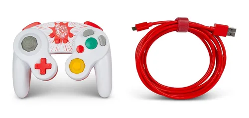 Vista 9 de PowerA Wired GameCube Style Controller for Nintendo Switch - Mario, Gamepad, Wired Video Game Controller, Gaming Controller, GameCube Controller