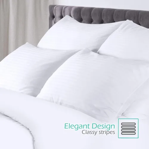Vista 2 de Nestl Almohada corporal para adultos – Almohada larga para cama – Almohada de embarazo alternativa de plumón – Almohada 100% algodón con relleno