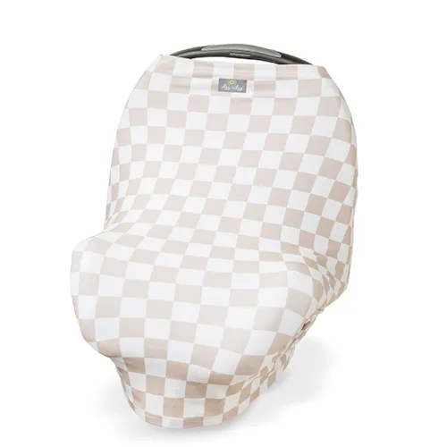 Vista 5 de Itzy Ritzy Funda de lactancia 4 en 1, funda de asiento de automóvil, funda de carrito de compras y bufanda infinita, transpirable, cubierta