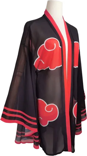 Vista 2 de Demon Slayer Shinobu Tanjiro Nezuko - Kimono para mujer cárdigan tipo kimono para cubrir la playa con frente abierto bata para adultos