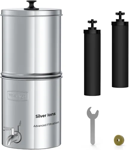 Vista 13 de Sistema de filtro de agua alcalina Waterdrop alimentado por gravedad, aumenta el pH, reduce el fluoruro y hasta un 99% del cloro, con 4 filtros