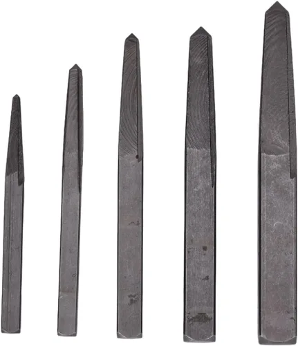 Vista 3 de Century Drill & Tool 73215 Juego de extractor de tornillos de flauta cuadrada de 5 piezas, #1 - #5, para extraer tornillos rotos y pernos sin dañar