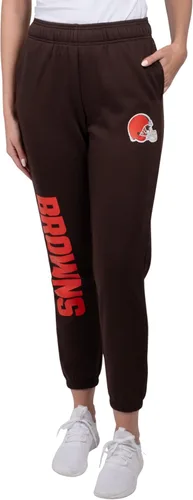 Vista 15 de Ultra Game NFL - Pantalones deportivos de vellón supersuaves para mujer Gris brezo