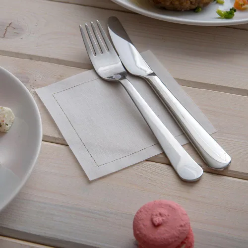 Vista 3 de Restaurantware Napluxe - Servilletas de cóctel de algodón orgánico, suaves y duraderas, servilletas de papel crudo de 4.5 x 4.5 pulgadas