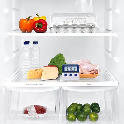 Vista 3 de Termómetro para refrigerador, termómetro para congelador, termómetro digital para refrigerador con accesorio magnético, termómetro de alarma
