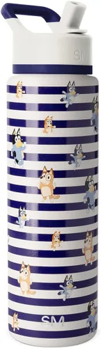 Vista 28 de Simple Modern Summit - Botella de agua con tapa con pajilla, vaso aislado de acero inoxidable a prueba de fugas de Disney de 30 onzas, regalos
