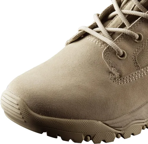 Vista 8 de FREE SOLDIER Botas tácticas para hombre de 8 pulgadas, ligeras, botas de combate duraderas, botas de trabajo militares de gamuza duradera, botas