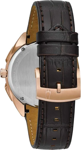 Vista 3 de Bulova Reloj analógico de cuarzo marrón 97A124 para hombre, Cronógrafo