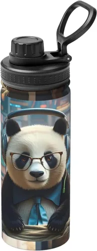 Vista 12 de Flying Butterfly Insulated Stainless Steel Kettle Print Funny Water Bottle Insulated Ideal for Sports and Travel