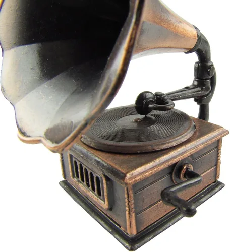 Vista 4 de 1:12 Escala Miniatura Phonograph Dollhouse Accesorio Gramófono Sacapuntas