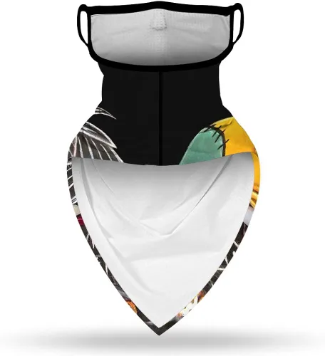 Vista 5 de YAYOUREL - Bufanda para el cuello, máscara facial, pañuelos para hombres y mujeres, protección frente a la radiación solar en verano, pasamontañas