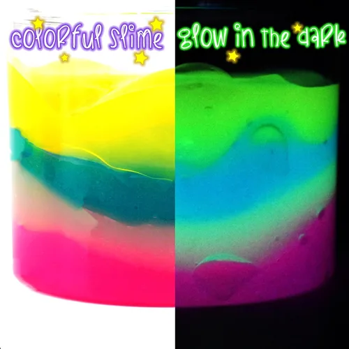 Vista 5 de Paquete de 12 kits de slime de galaxia que brilla en la oscuridad, recuerdos de fiesta para niñas y niños, juguete de alivio del estrés para bolsas