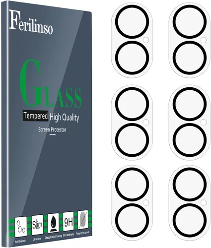 Vista 9 de Ferilinso Protector de lente de cámara para iPhone 14, iPhone 15, iPhone 14 Plus, iPhone 15 Plus, protector de lente para iPhone 13 13 Mini