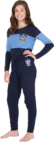 Vista 4 de Harry Potter Conjunto de pijama de algodón Quidditch House Crest para niños grandes