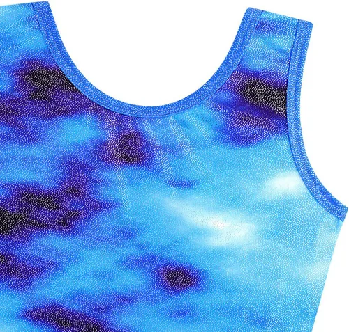 Vista 47 de HOZIY Leotardos de gimnasia para niñas, trajes de ciclismo con patrón adorable brillante