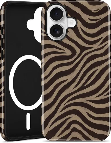 Vista 79 de Jusy Funda magnética Zebra para iPhone XR, color negro