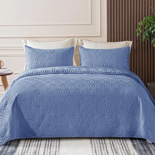 Vista 11 de Whale Flotilla - Juego de colcha para cama individual, color negro suave, para camas Twin XL, para todas las estaciones, 2 piezas: incluye 1 colcha