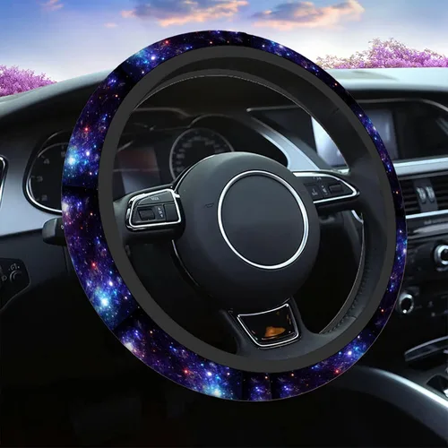 Vista 15 de Swono Fundas de volante de neopreno antideslizantes con diseño de fantasmas lindos y divertidos fantasmas bailarines de Halloween, agarre cómodo