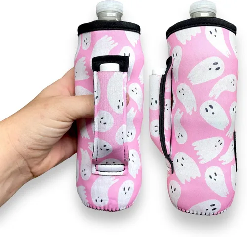Vista 16 de Lit Handlers Funda de neopreno para botella de agua, soporte aislado para botella de agua de 16 a 24 onzas para caminar, correr y andar