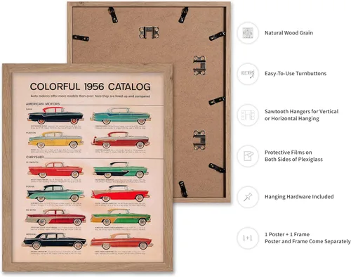 Vista 2 de Monem Art - Póster vintage de catálogo de autos americanos, impresión de autos americanos retro, arte de autos clásicos, regalo para él, entusiasta