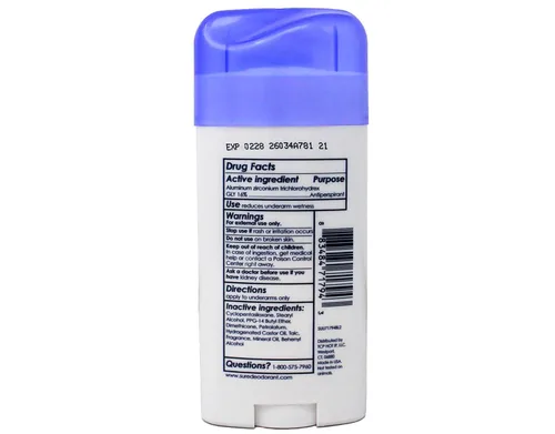 Vista 3 de Sure Desodorante antitranspirante sólido original sin perfume, 2.70 onzas (paquete de 6)