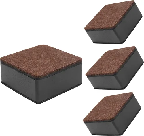 Vista 9 de Biaungdo Juego de 4 piezas de elevadores autoadhesivos para muebles, elevadores redondos para cama y muebles, elevadores resistentes de acero al
