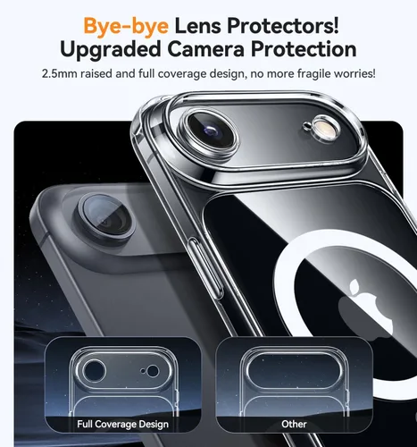 Vista 220 de CANSHN Funda magnética compatible con iPhone Air (6.5 pulgadas), mejorada [protección completa de la cámara] [compatible con Magsafe]