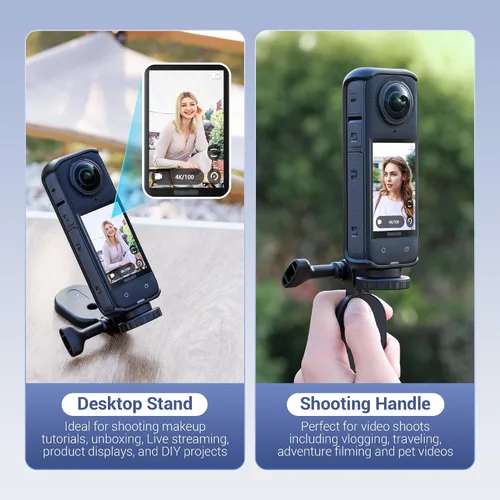 Vista 5 de JJC Soporte de montaje magnético con tornillo de 1/4"-20 para DJI Osmo360 Action 5 Pro 4 3 para Insta360 X5 X4 X3 Ace, Pocket 3 OSMO360, base
