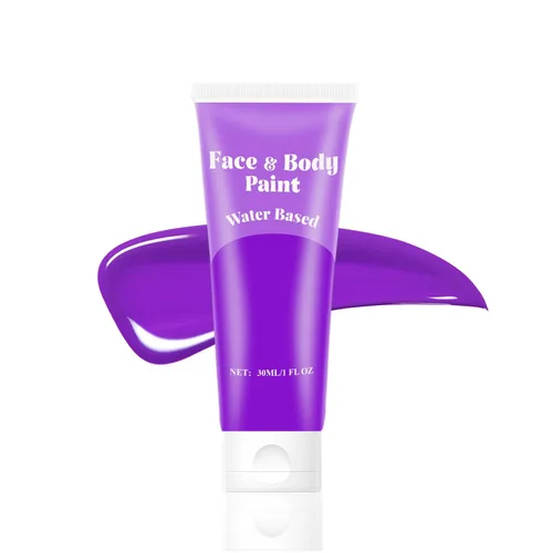 Vista 10 de Pintura facial blanca crema a base de agua para Halloween Cosplay payaso Blanco