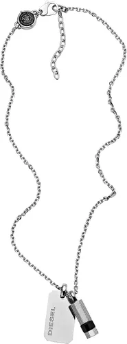 Vista 2 de Diesel - Collar con colgante de acero inoxidable para todo género
