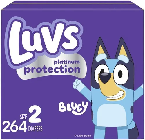 Vista 29 de Luvs Pañales - Tamaño 5, 172 unidades, Bluey Platinum Protection Baby Diaper